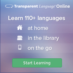 Transparent Languages Online provides a fun, effective, and engaging experiences for learners of all levels looking to build their listening, speaking, reading, and writing skills in a foreign language. combining robust courses, supplemental vocabulary, extensive grammar resources, and mobile apps, there are over 100 languages to choose from, including English for speakers of over 26 languages. Best of all, with enhanced support for Android tablets and iPads, learners can enjoy the freedom to learn at home, in the library, or on the go.  